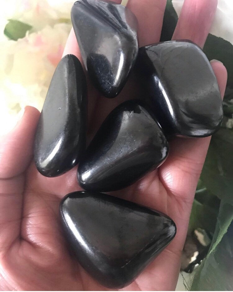 Shungite Stone -Shungite Crystal -Tumbled Shungite -Shungite Tumbled Stone