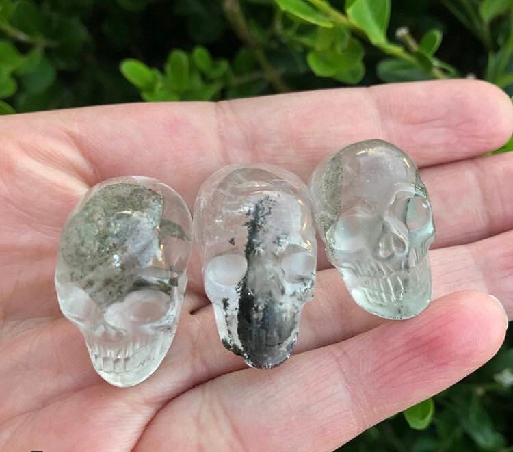 Crystal Skull-Chlorite Skull- Chlorite Crystal Skull
