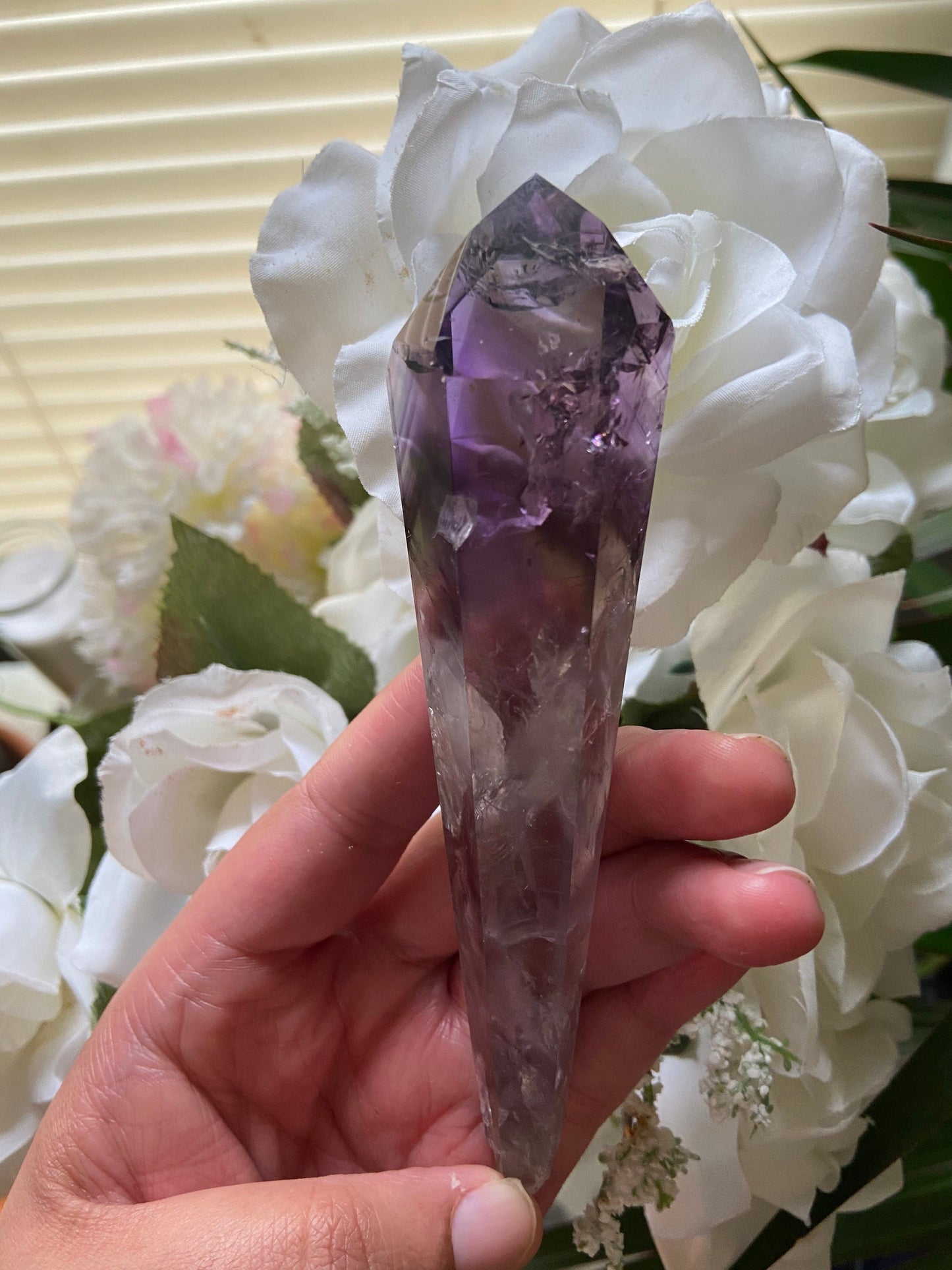 Royal Amethyst-Amethyst Wand -Amethyst Crystal Wand-Polished Amethyst Wand