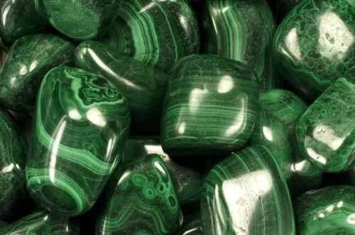 Malachite Crystal-Tumbled Malachite Crystal-Tumbled malachite