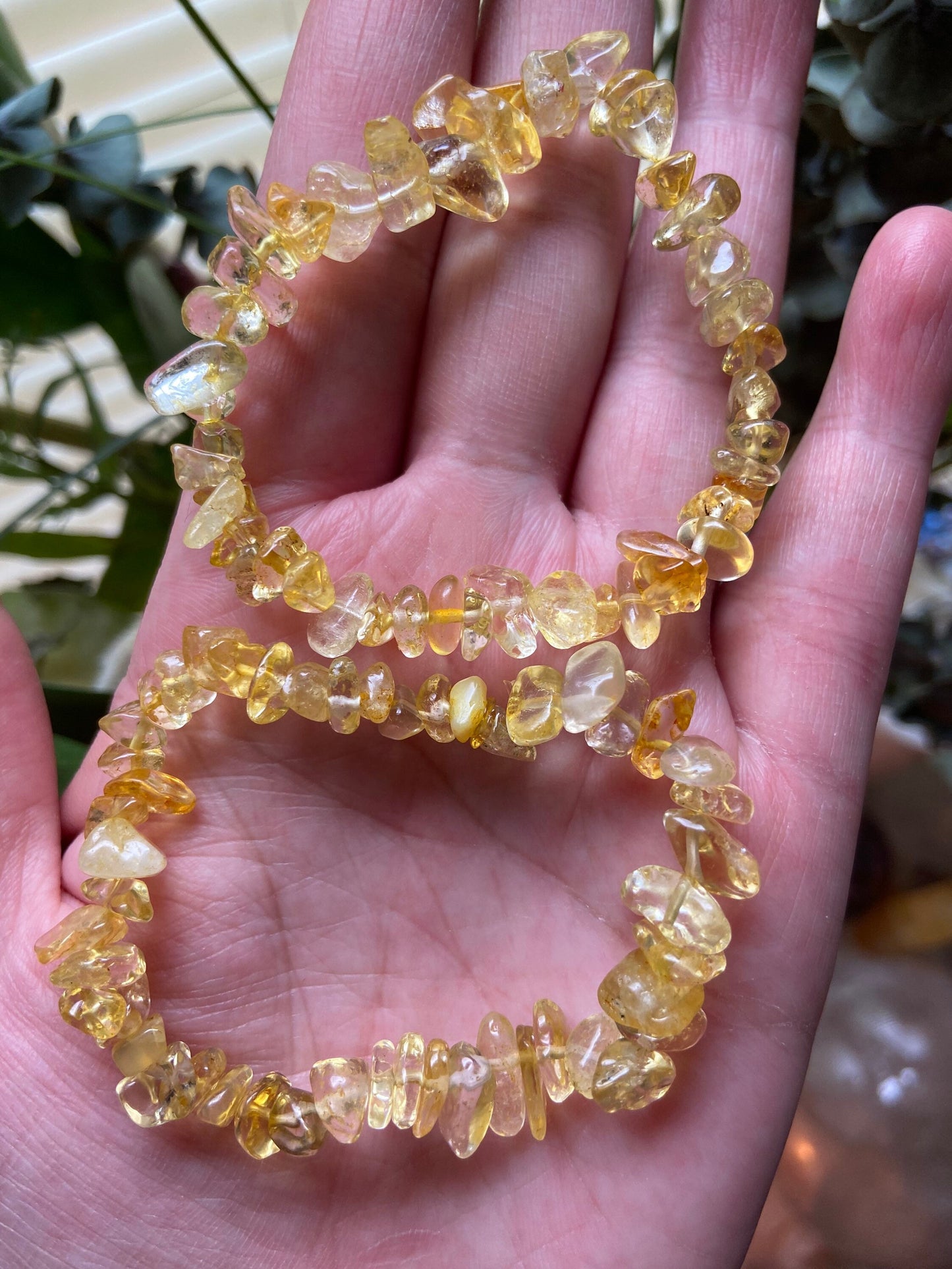Citrine Bracelet-Citrine Chip Bracelet-Citrine Crystal Bracelet