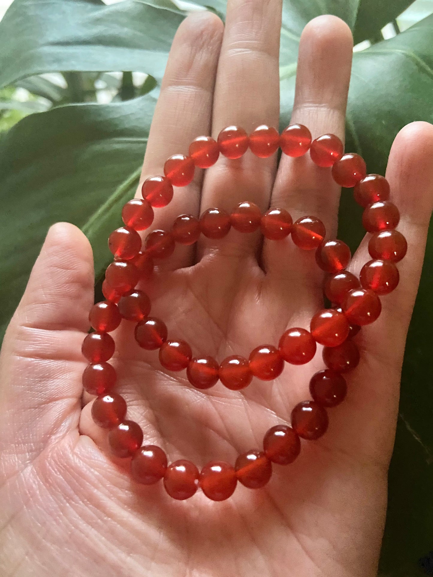 Carnelian Bracelet-Sacral Chakra Bracelet -Orange Carnelian Bracelet