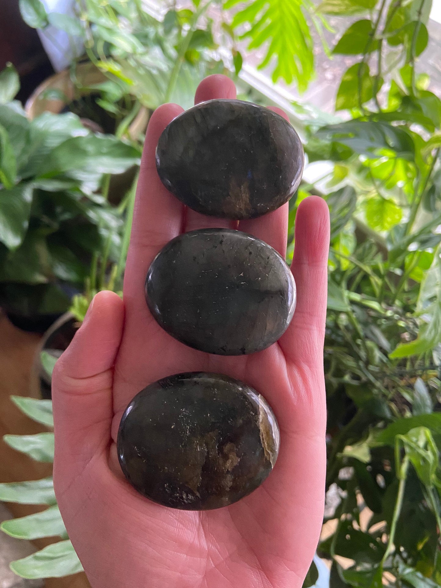 Labradorite Palm Stone| Labradorite Palm