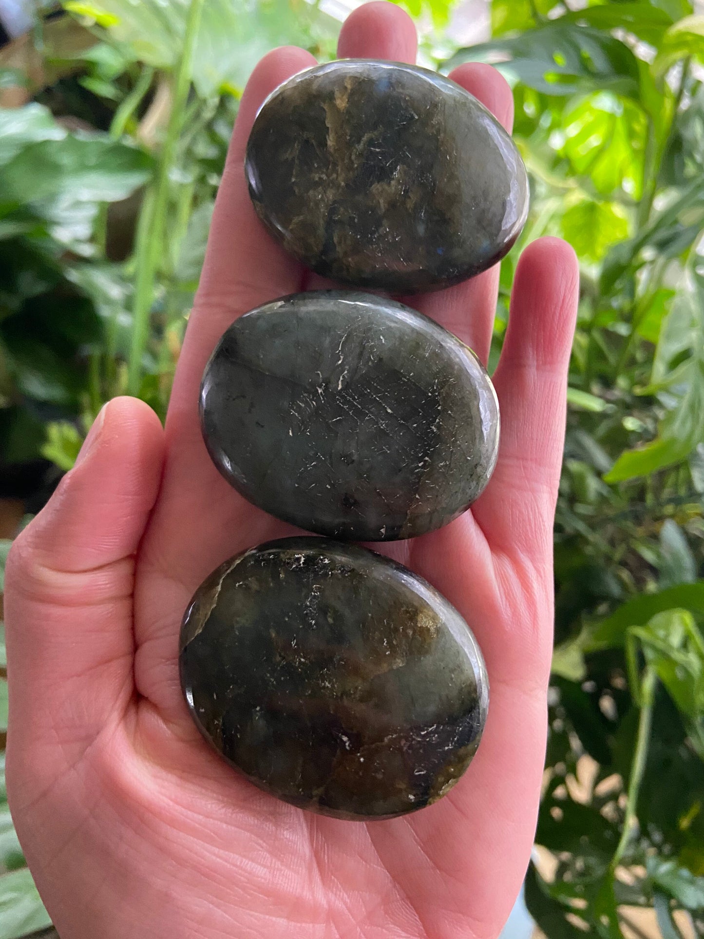 Labradorite Palm Stone| Labradorite Palm