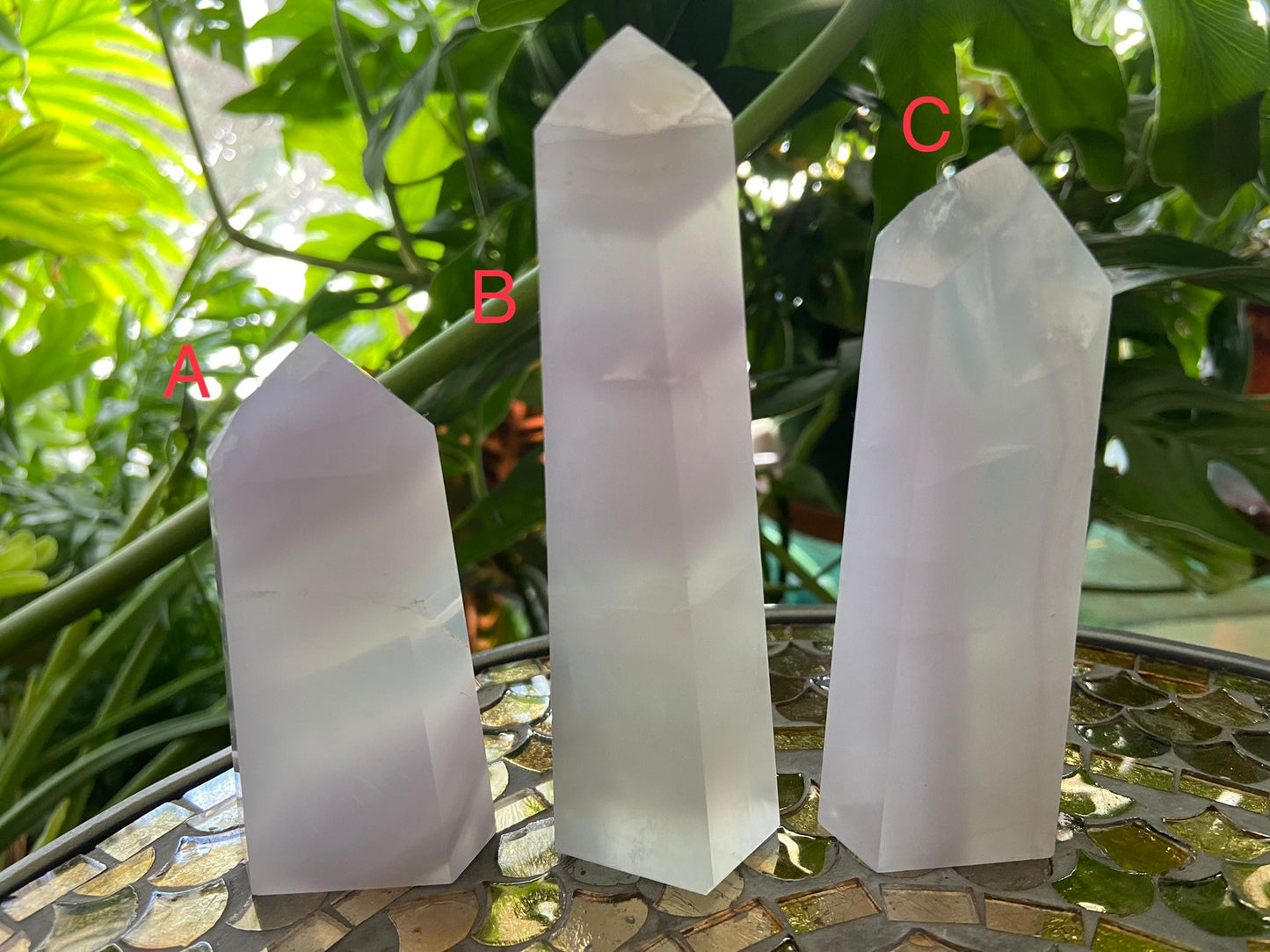 Yttrium Fluorite Towers|Lavender Fluorite Towers