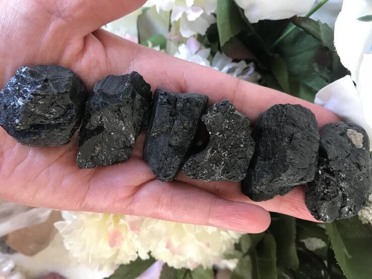 Black Tourmaline-Raw Black Tourmaline-Black Tourmaline Stone