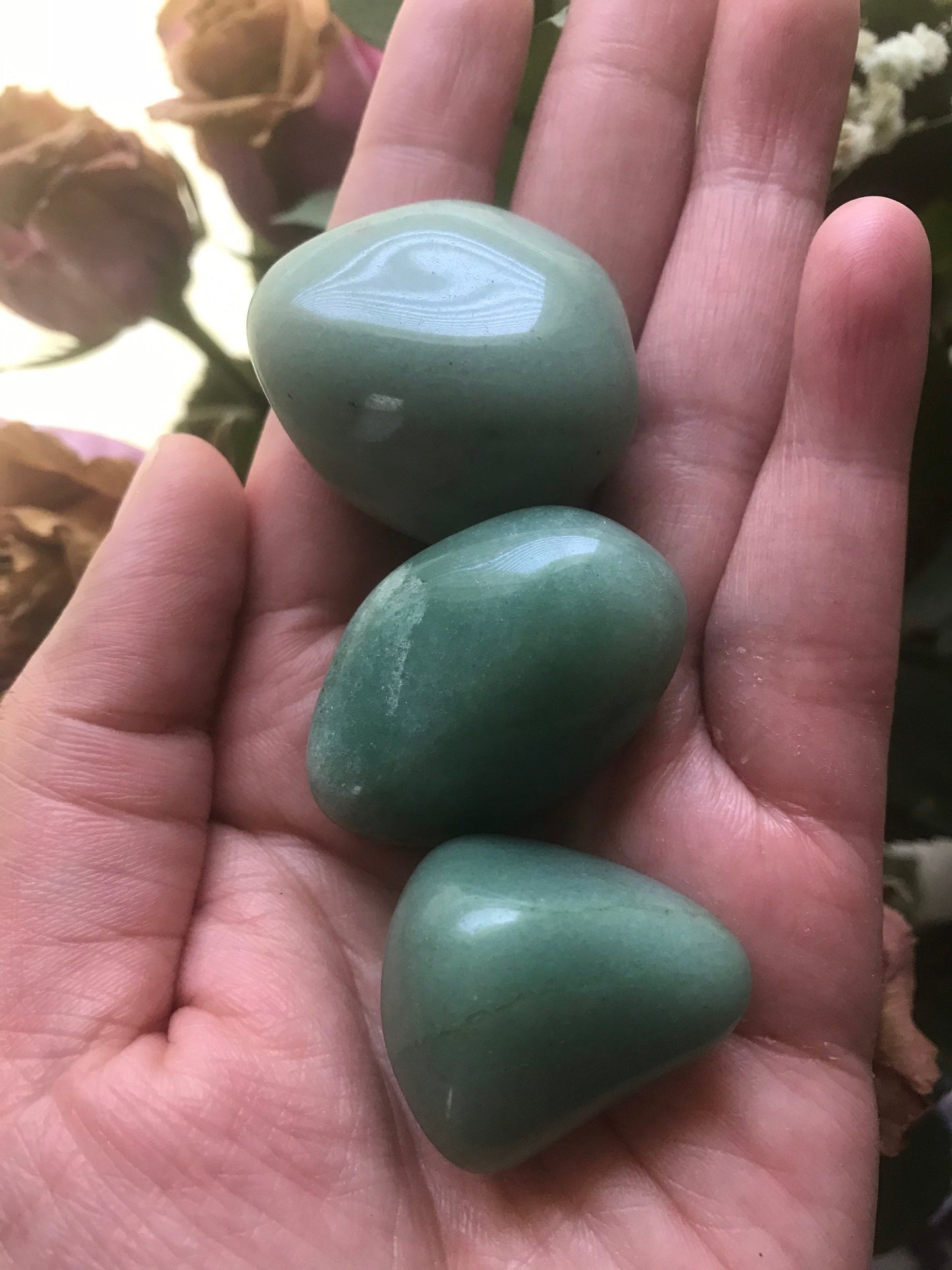 Green Aventurine Stone-Tumbled Green Aventurine-Green Aventurine Crystal -Green Aventurine Tumbles