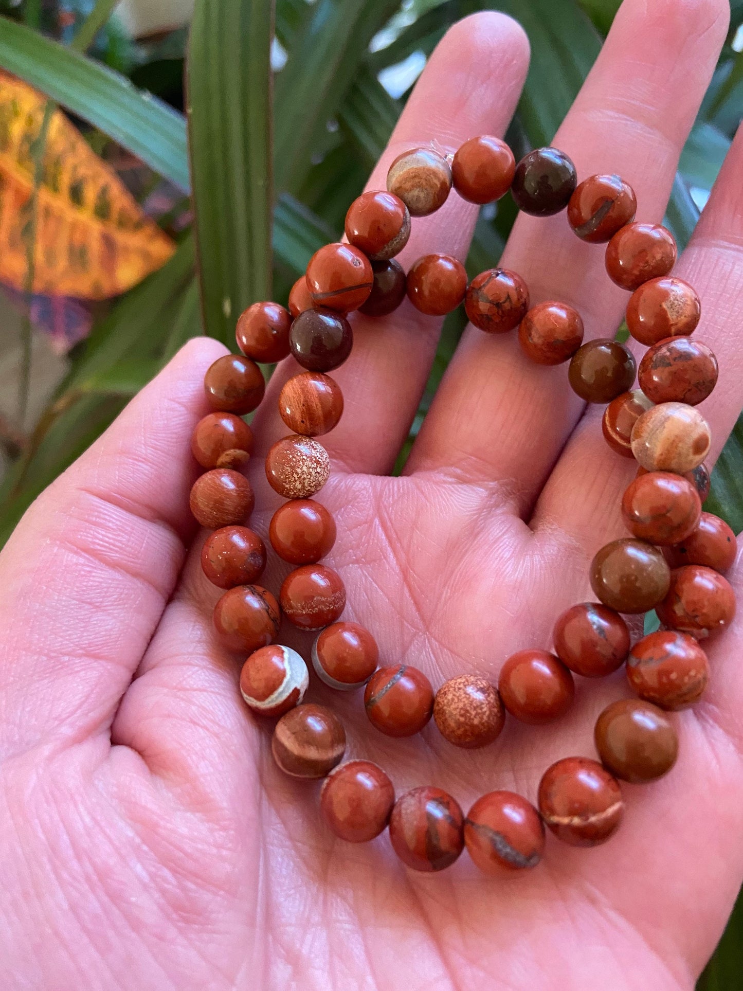 Red Jasper Bracelet- Red Jasper Crystal Bracelet