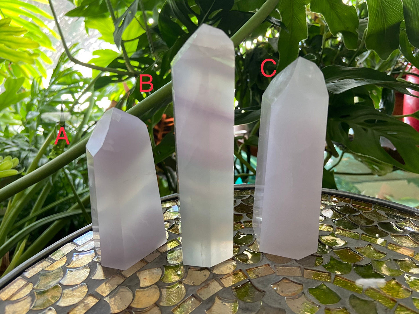 Yttrium Fluorite Towers|Lavender Fluorite Towers